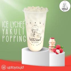 Ice Lychee Yakult   Popping Lychee Large)