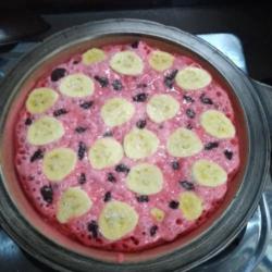 Red Velvet Pisang Kismis Susu