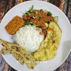 Nasi Pecel Ndeso   Telur   Tempe