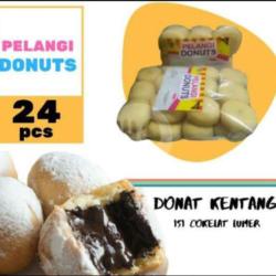 Pelangi Donuts Kentang Isi Coklat