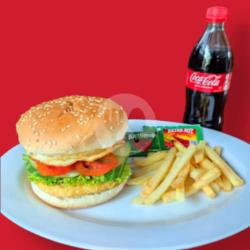 Paket Hemat Super Chicken Cheese Egg Burger 1