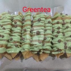 Mini Banana Roll Topping Greentea