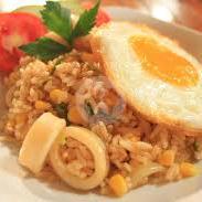 Nasi Goreng Aceh Cumi + Telur