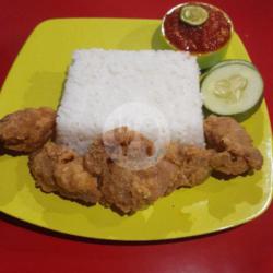 Nasi Kulit Crispy Geprek