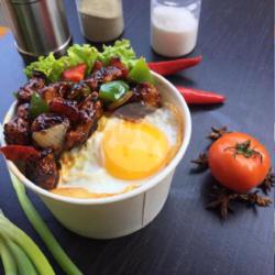 Rice Bowl Ayam Fillet Lada Hitam