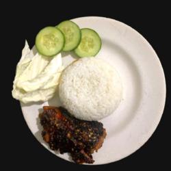 Nasi   Ayam Bakar Bumbu Kacang Pedas/manis