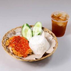 Nasi Ayam Geprek Sambel Original   Es Teh