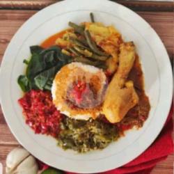 Nasi Padang Ayam Gulai   Tempe