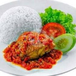 Paket Nasi Ayam Bakar Balado