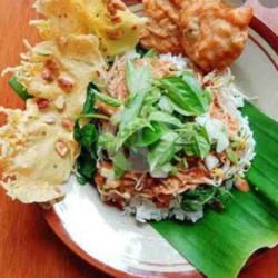 Nasi Pecel Bakwan Jagung