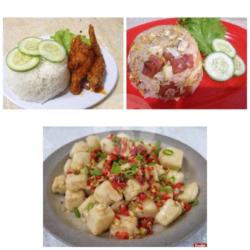 Paket Lahap Nasi Lava Wings Dan Nasi Goreng Smokebeef Free Tahu Cabe Garam