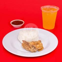 Combo 4 (nasi Sayap Nestle Orange/lemon Tea Saus Sadas) Gjk