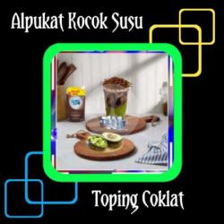 Alpukat Kocok Susu Coklat Toping Coklat Serut