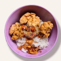 Nasi Chicken Karage Sambel Bawang