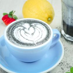 Hot Black Charcoal Latte