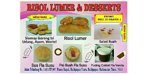 Risol Lumer & Desserts (Siomay, Sus, Pai, Puding, Salad Buah), Telindung