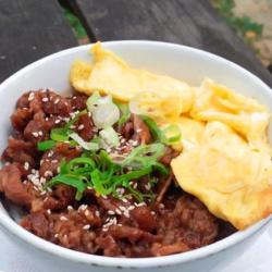 Nasi Beef Teriyaki   Scrambel Egg