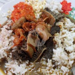 Nasi Rawon Babat  Dadar Jagung/perkedel  Es Teh/teh Hangat