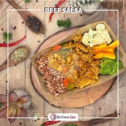 Beef Salsa Brown Rice