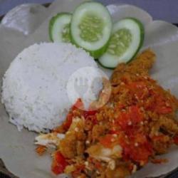 Ayam Geprek Tepung   Nasi