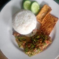 Ayam Penyet Sambel Ijo Nasi