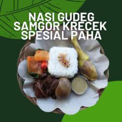 Nasi Gudeg Samgor Krecek Spesial Paha Ayam Kampung Free Kerupuk