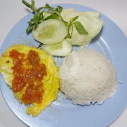 Nasi Telor Goreng Penyet