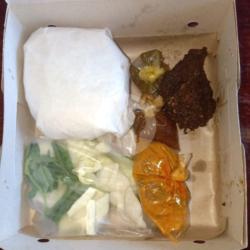 Nasi Sambal Gledek Rendang