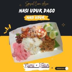 Nasi Uduk Spesial Cumi Asin   Telur