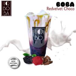 Boba Red Velvet Choco ( Gelas Jumbo 22 Oz )