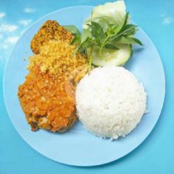 Nasi Ayam Geprek Super Lalapan   Tahu   Tempe