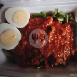 Rujak Kangkung Plus Telor