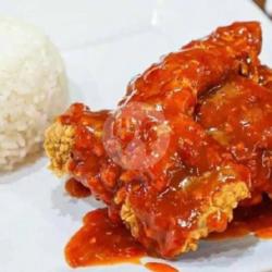 Nasi Ayam Geprek Spicy Dada/ Paha Atas
