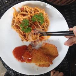 Spaghetti Chicken Katsu
