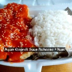 Geprek Saus Richeese   Nasi