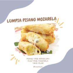 Lumpia Pisang Keju Mozarella (mentah/ Frozen)