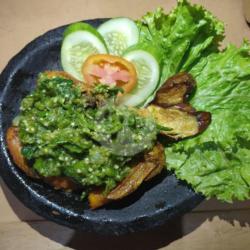 Nasi   Ayam Penyet Sambel Ijo Dada