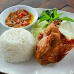 Ayam Goreng Dada Sayap Sambal Bawang Rice Set