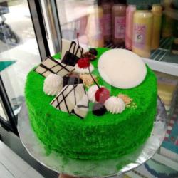 Pandan Cheesy Bulat 20cm