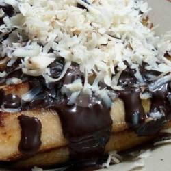 Pisang Panggang Coklat Glaze   Keju