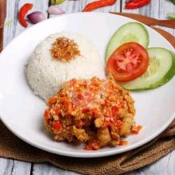 Paket Chicken Geprek Dada  Nasi