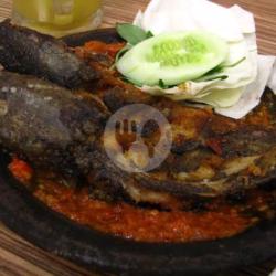Lele Penyet (1ekor)  Sambel Mateng   Nasi