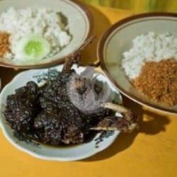 (paket Super) 3 Bebek   2 Nasi   Kepala Bebek Bumbu Hitam Sambel Ijo