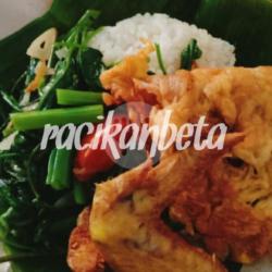 Nasi Oseng Kangkung Sayap Telur