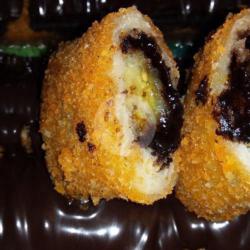 Roti Piscok Crispy Toping Coklat