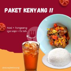 Paket Nasi   Tongseng Iga Sapi   Es Teh