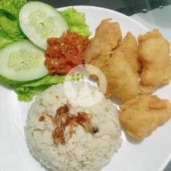 Nasi Ikan Dori Goreng Tepung