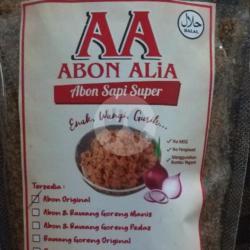 Abon Alia Sapi Super (kemasan Pouch Standing Plastik)