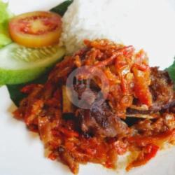 Iga Goreng Penyet   Nasi