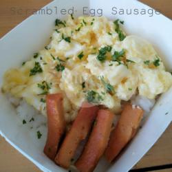 Scrambled Egg & Sausage Noodle